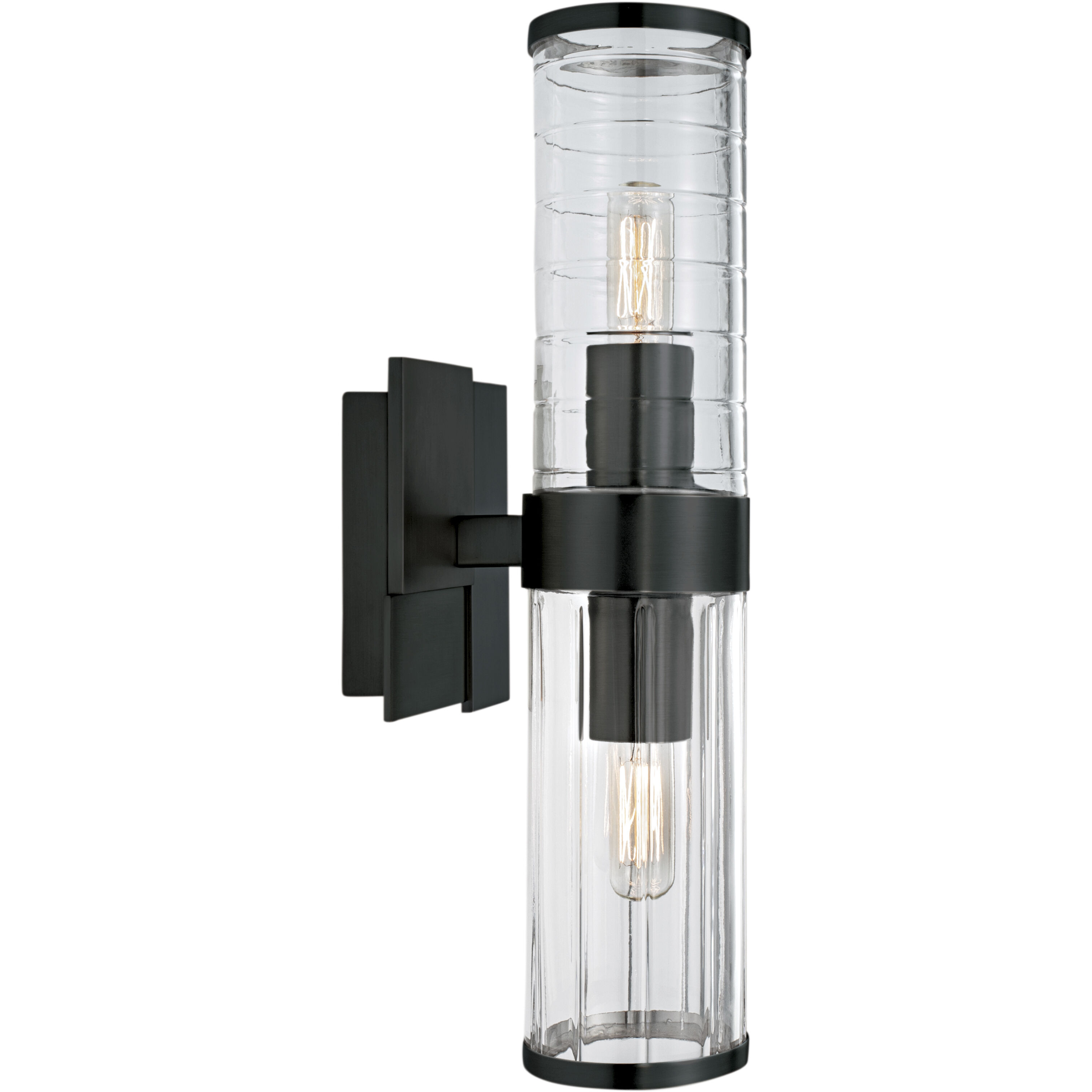 Stripe Sconce Wall Light in Matte Black