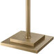 Tryon 57.68 inch 40.00 watt Brushed Brass Floor Lamp Portable Light in Velvet Shade