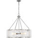 Genry 5 Light 26 inch Polished Nickel Pendant Ceiling Light