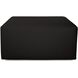 Universal 17 inch Black Outdoor Ottoman, 36in Square, The Atlantis Collection