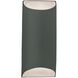 Ambiance 2 Light 7 inch Pewter Green Wall Sconce Wall Light