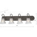 Elipse 4 Light 36 inch Painted Bronze Vanity Light Wall Light