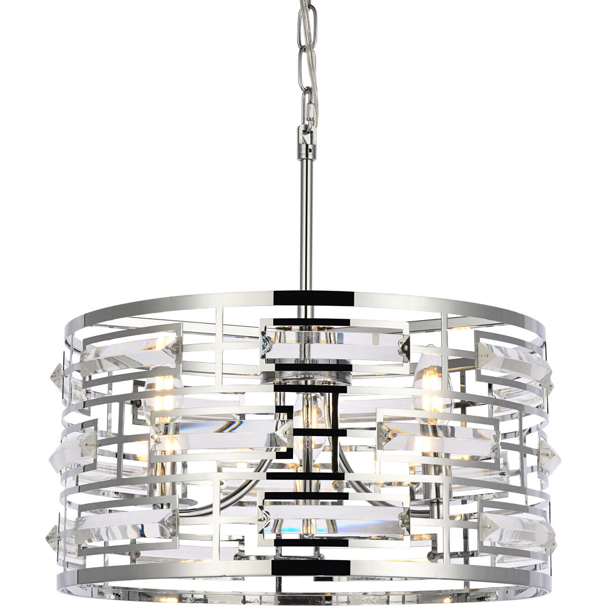 Kennedy 3 Light 17 inch Chrome Pendant Ceiling Light