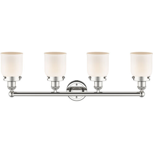 Bell 4 Light 33.5 inch Polished Nickel Bath Vanity Light Wall Light in Matte White