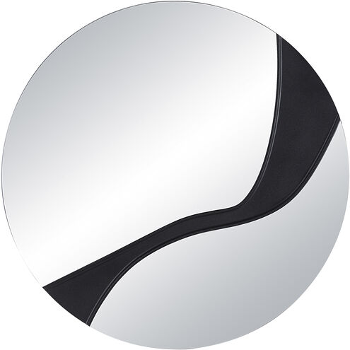 Dansk 24 X 24 inch Textured Matte Black Wall Mirror