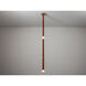 Art & Alchemy SNAPS LED 4 inch Sterling Pendant Ceiling Light in Black Leather with Alabaster, Small