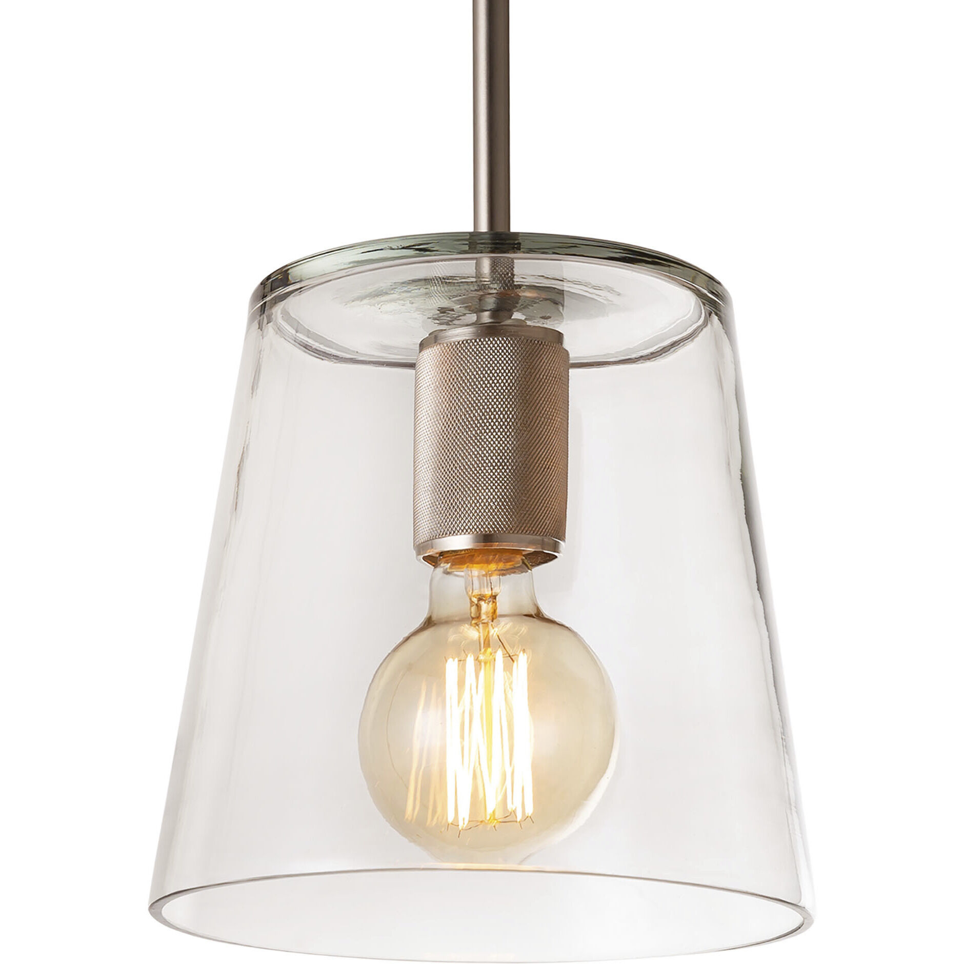 Netta 1 Light 8 inch Satin Nickel Mini Pendant Ceiling Light