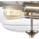 Calistoga 2 Light 13 inch Brushed Nickel Flush Mount Ceiling Light