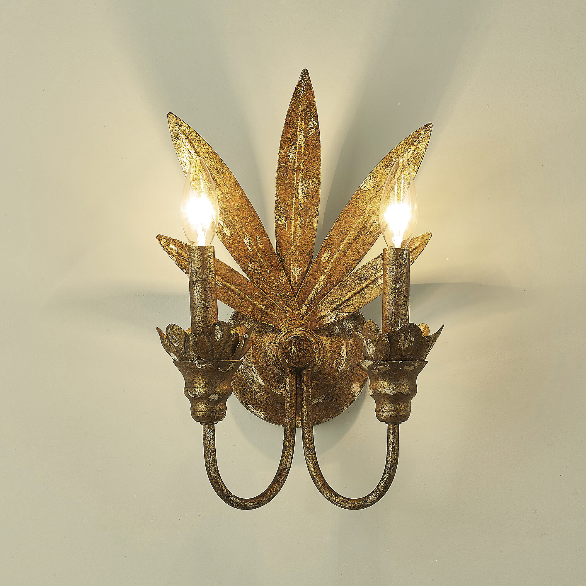 Lillianne 2 Light 9.13 inch Heirloom Gold Wall Sconce Wall Light
