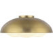 Alora Mood Robyn 3 Light 16 inch Brushed Gold Flush Mount Ceiling Light