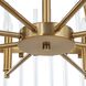 Crystal 8 Light 38.75 inch Warm Brass Chandelier Ceiling Light