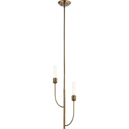 Hatton 2 Light 2 inch Satin Bronze Pendant Ceiling Light