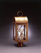 Adams 3 Light 22 inch Antique Brass Post Lamp in Clear Glass, Three 60W Candelabra