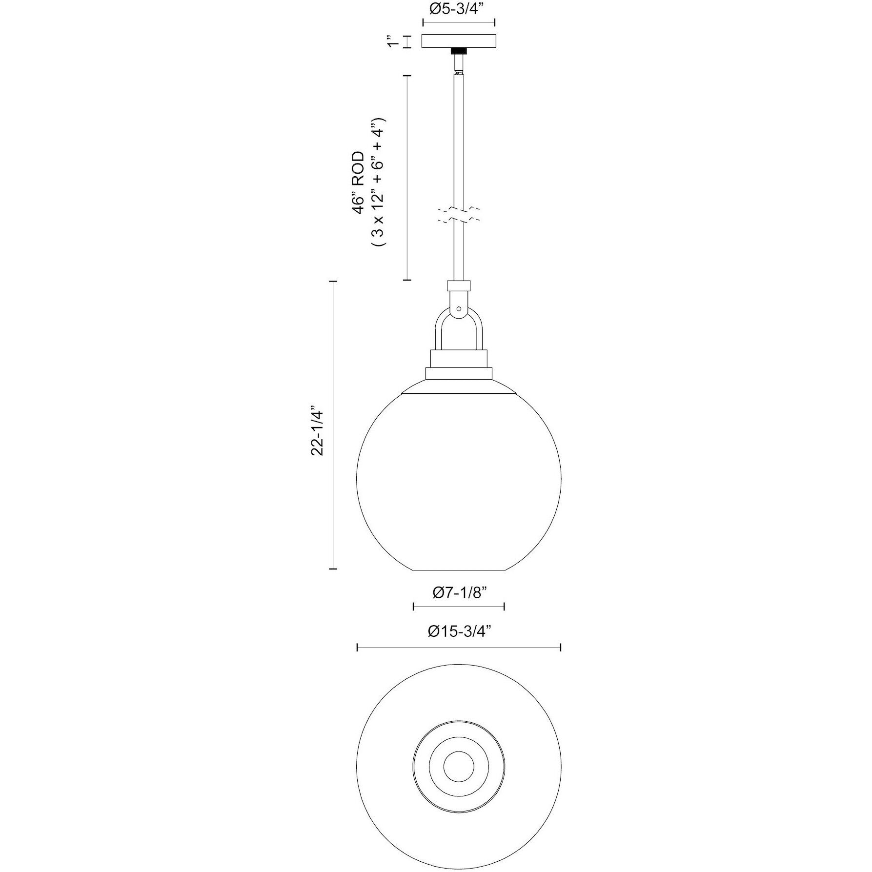 Alora Mood Copperfield Pendant Ceiling Light in Aged Gold, Clear Glass
