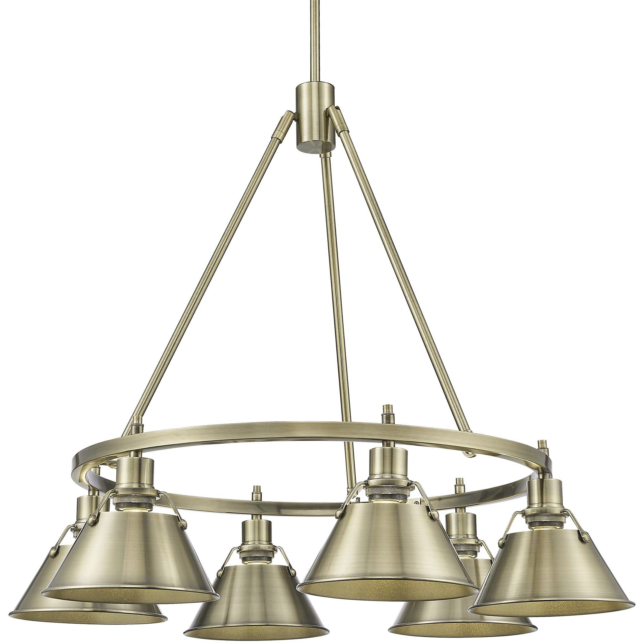 Yep Orwell 29 inch 60.00 watt Matte Black Chandelier Ceiling Light in Opal Glass