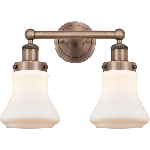 Bellmont 2 Light 15.5 inch Antique Copper Bath Vanity Light Wall Light in Matte White