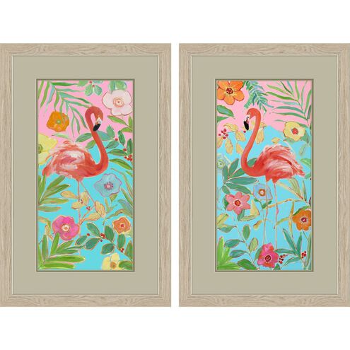 Animals Collection Natural Wood With Champagne Gold Lip Framed Art