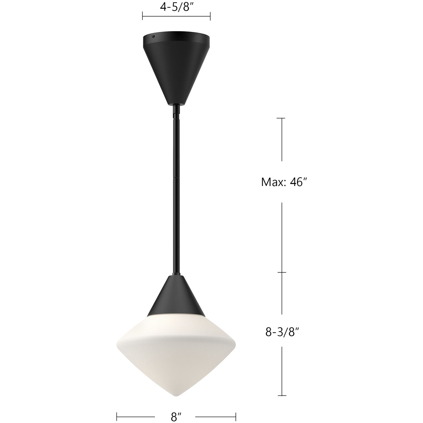 Alora Mood Nora Pendant Ceiling Light in Matte Black