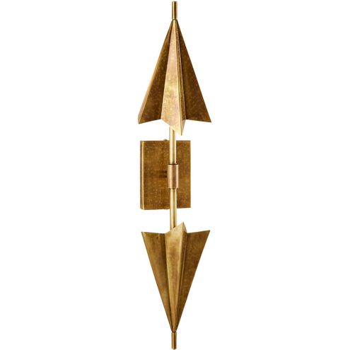 Canary 2 Light 7 inch Antique Brass ADA Sconce Wall Light