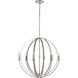 Rotunde 6 Light 26 inch Beechwood Chandelier Ceiling Light