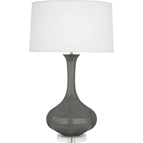 Pike 32.75 inch 150.00 watt Ash Table Lamp Portable Light in Lucite