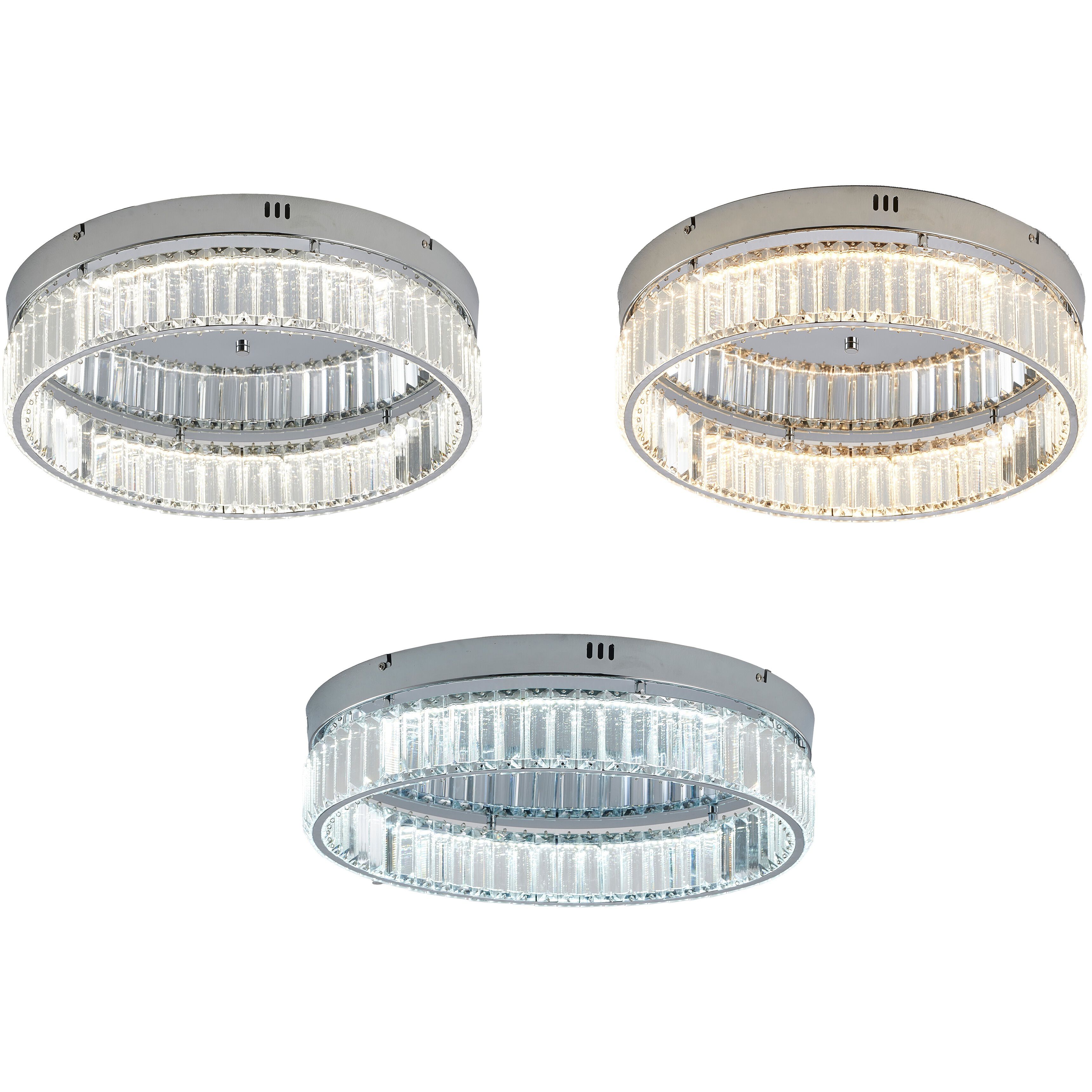 Canada LED 20 inch Chrome Flush Mount Ceiling Light