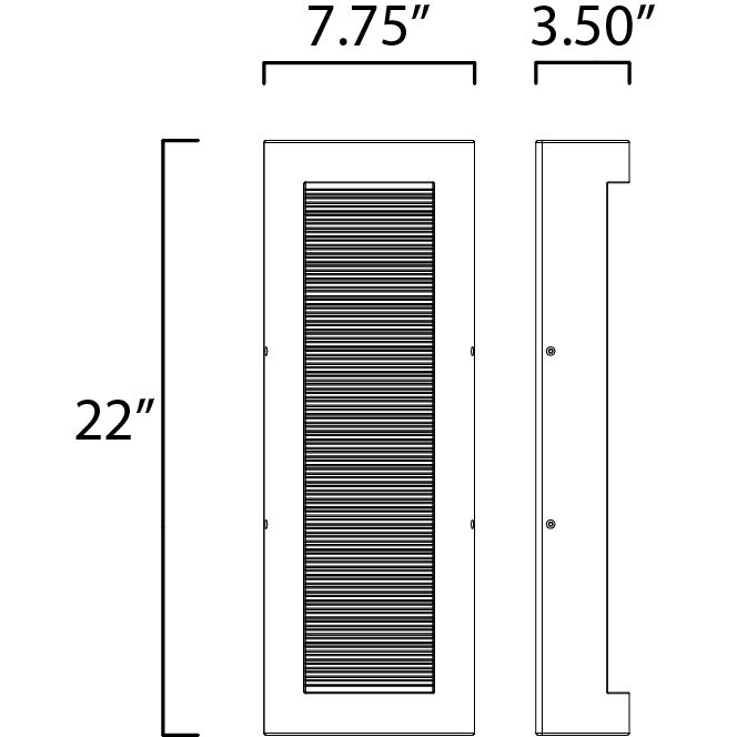 Boardwalk LED 7.75 inch Greystone ADA Wall Sconce Wall Light