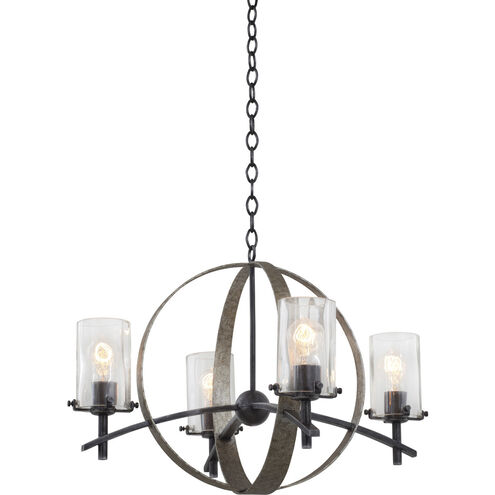 Irvine 4 Light 26.5 inch Vintage Iron Chandelier Ceiling Light