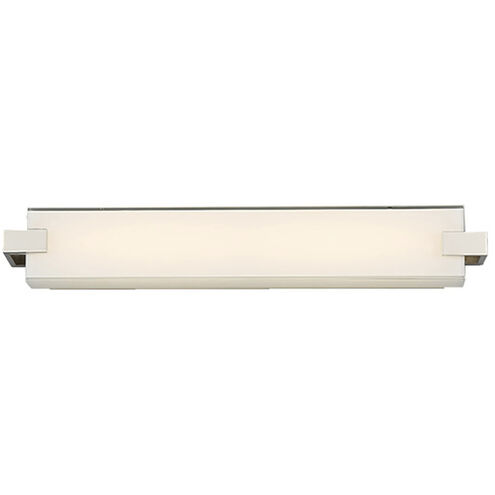 Bliss LED 22 inch Polished Nickel Bath Vanity & Wall Light, dweLED
