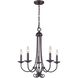 Montgomery 5 Light 20 inch Oil Rubbed Bronze Chandelier Ceiling Light