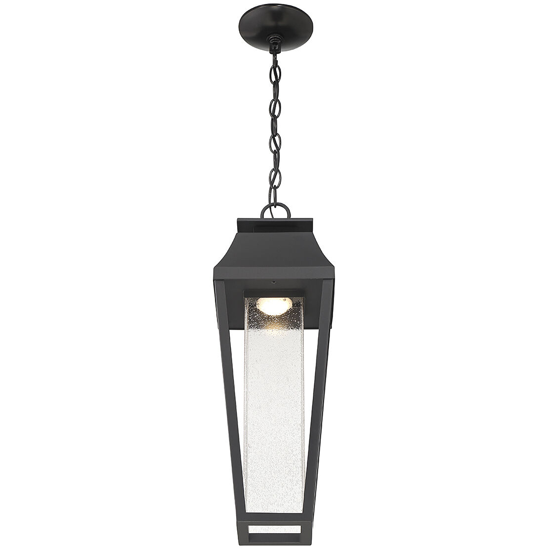 Brookline LED 7.25 inch Black Outdoor Hanging Lantern