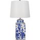 Anita 25 inch 40.00 watt Blue/White Table Lamp Portable Light