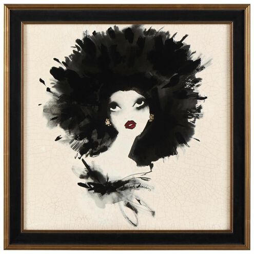 Bridget Davies The Feather Hat 35.5 X 35.5 inch Giclee