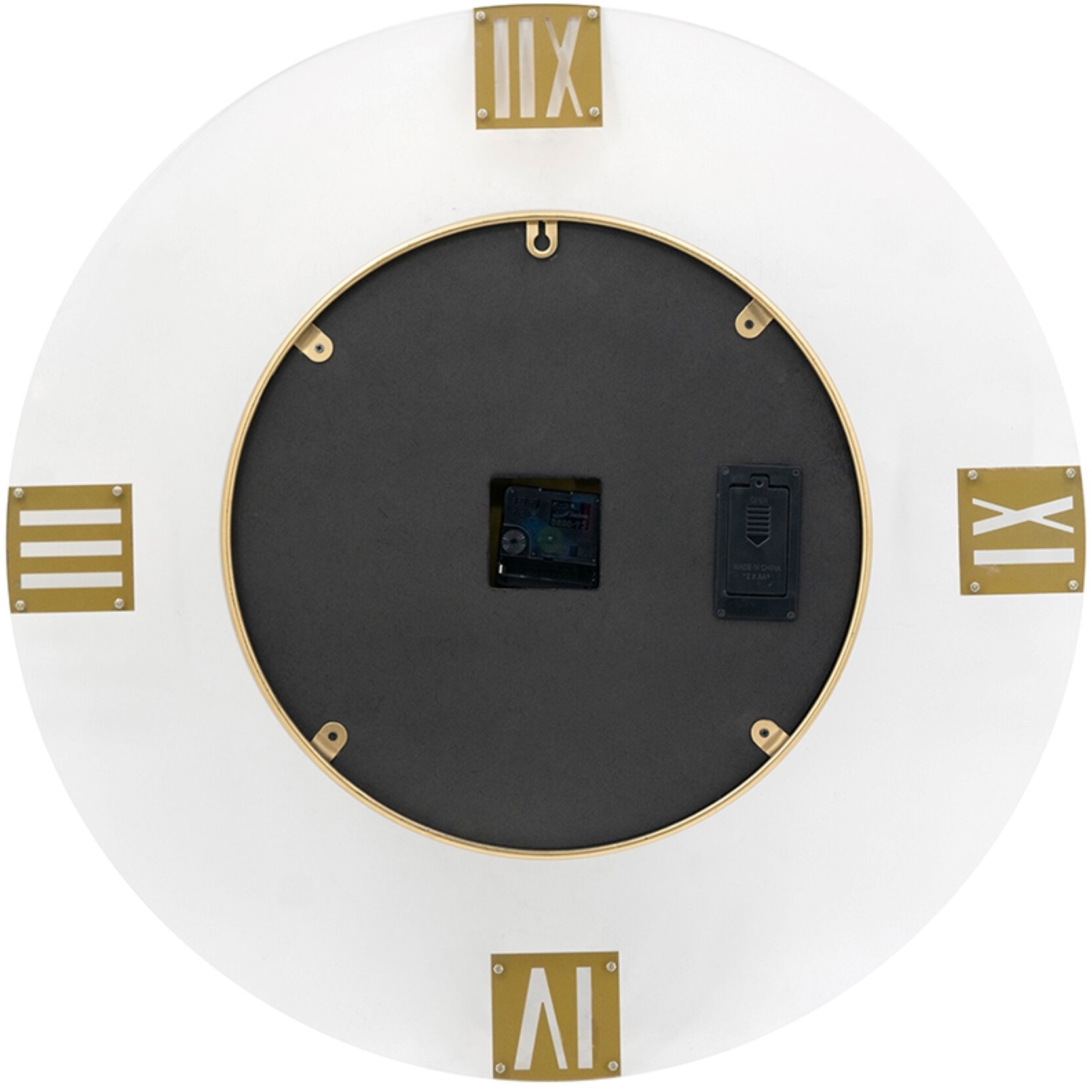 Roman Gear 23.6 X 23.6 inch Wall Clock