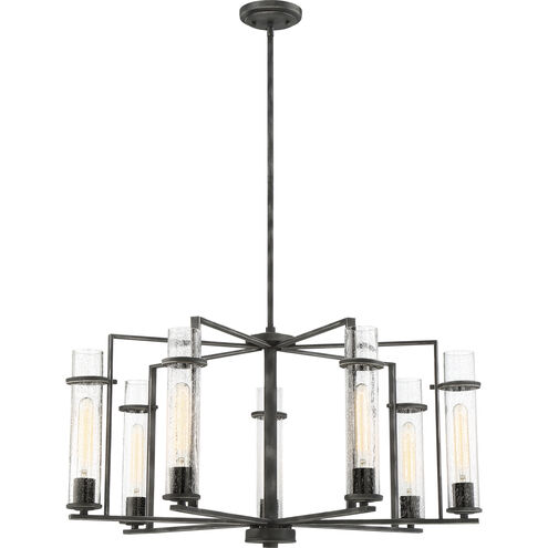 Donzi 7 Light 33 inch Iron Black Chandelier Ceiling Light