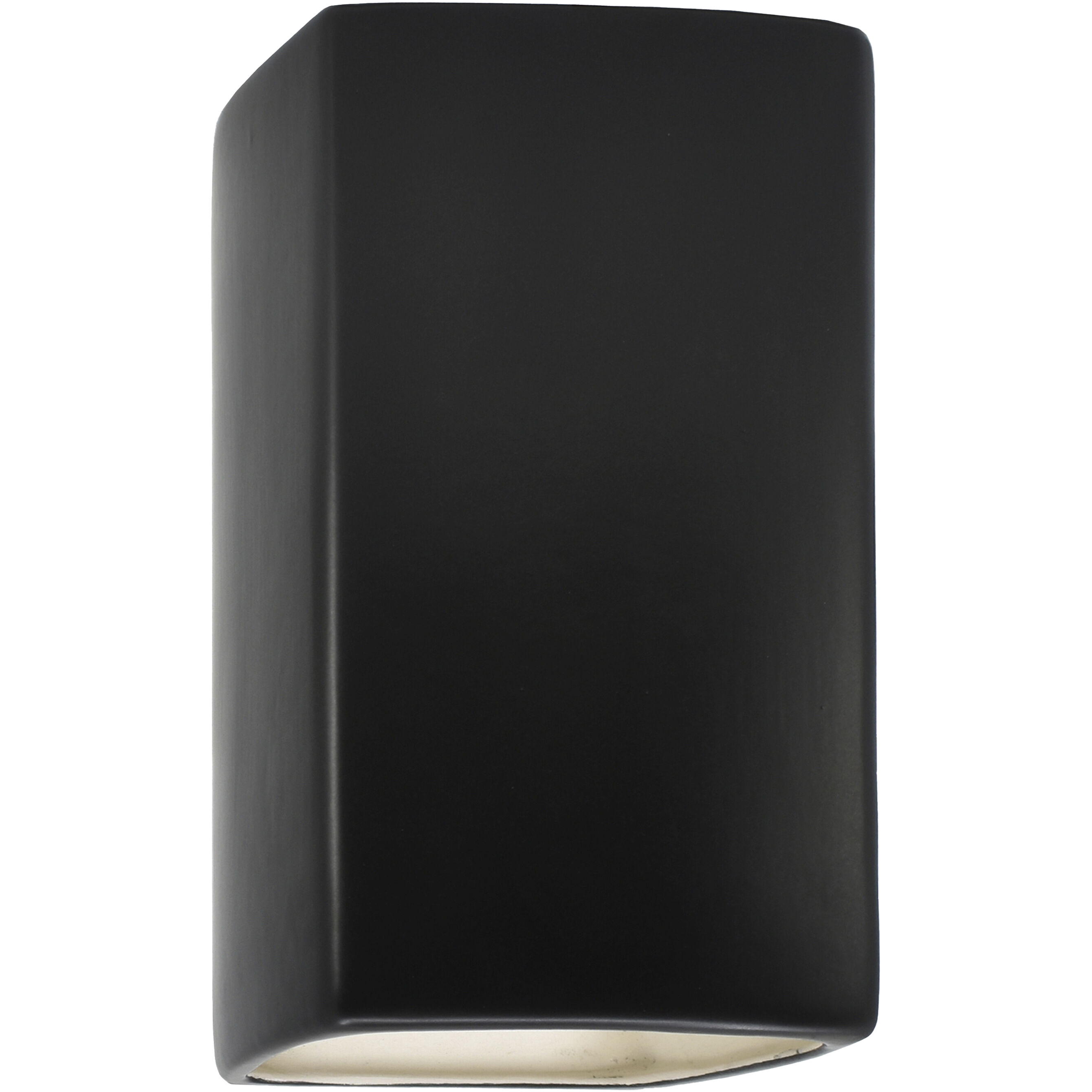 Ambiance Rectangle LED 7.25 inch Carbon Matte Black Wall Sconce Wall Light, Large