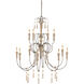 Hannah 12 Light 53 inch Rust Chandelier Ceiling Light, Large