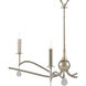Serilana 5 Light 47 inch Antique Silver Leaf/Natural Chandelier Ceiling Light