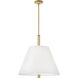 Bruna 4 Light 24 inch Lacquered Brass Chandelier Ceiling Light