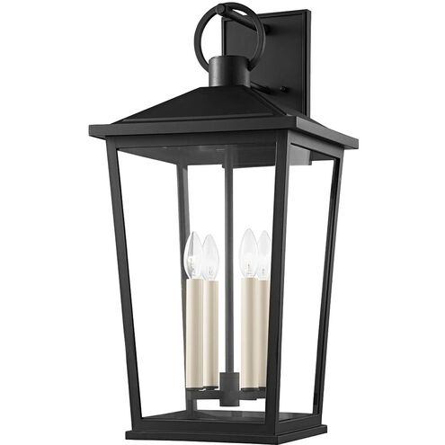 Soren 4 Light 27 inch Texture Black Outdoor Wall Sconce in Textured Black