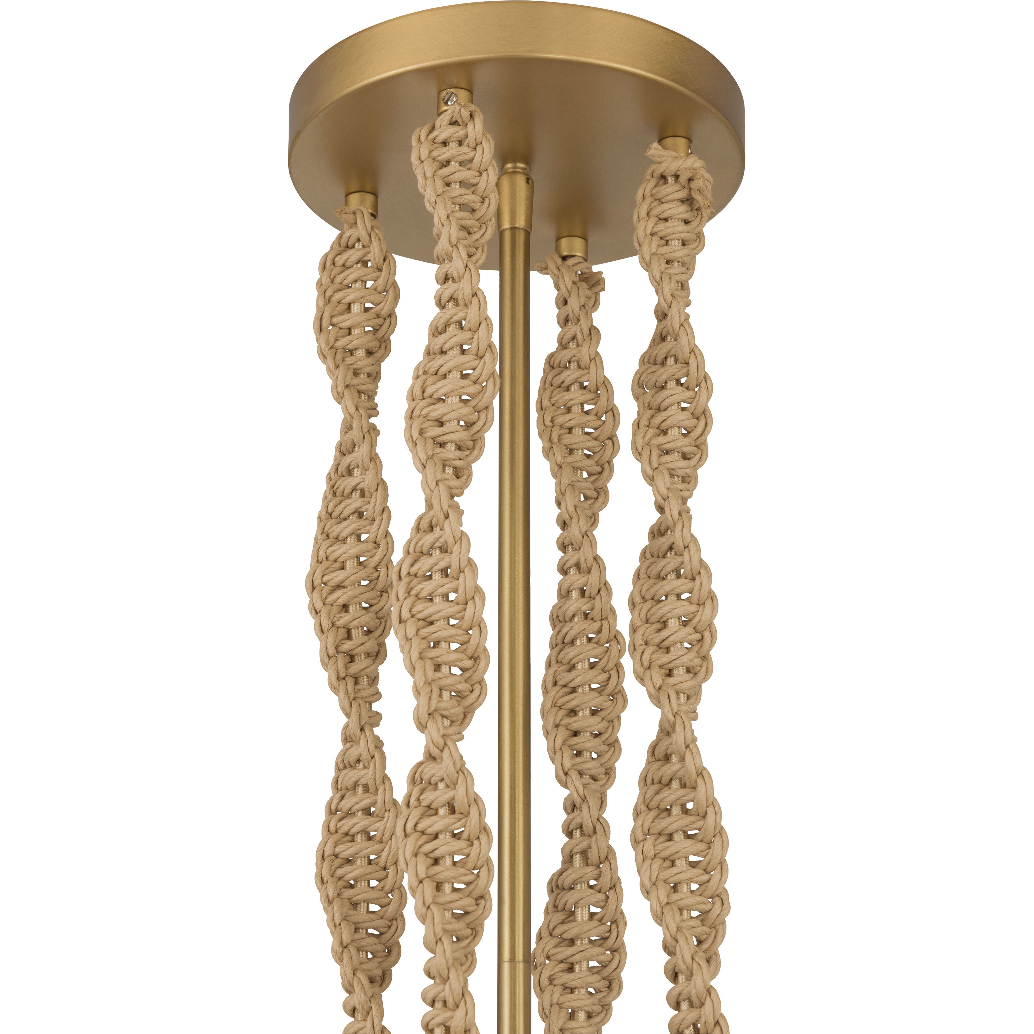 Cordon 4 Light 40 inch Legacy Brass Pendant Ceiling Light