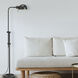 Fedora 40 inch 60.00 watt Oil Brused Bronze Task Floor Lamp Portable Light in Oil Brushed Brass