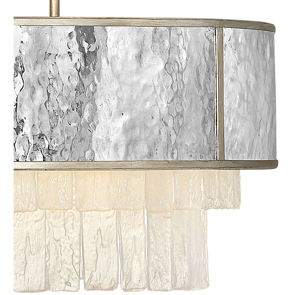 Reverie LED 20 inch Champagne Gold Chandelier Ceiling Light, Semi-Flush Mount