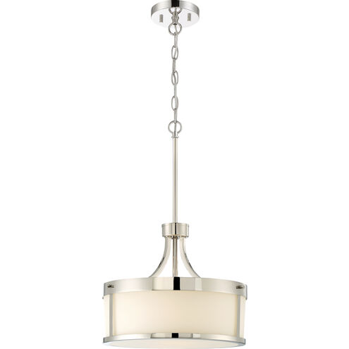 Denver 2 Light 14 inch Polished Nickel Pendant Ceiling Light