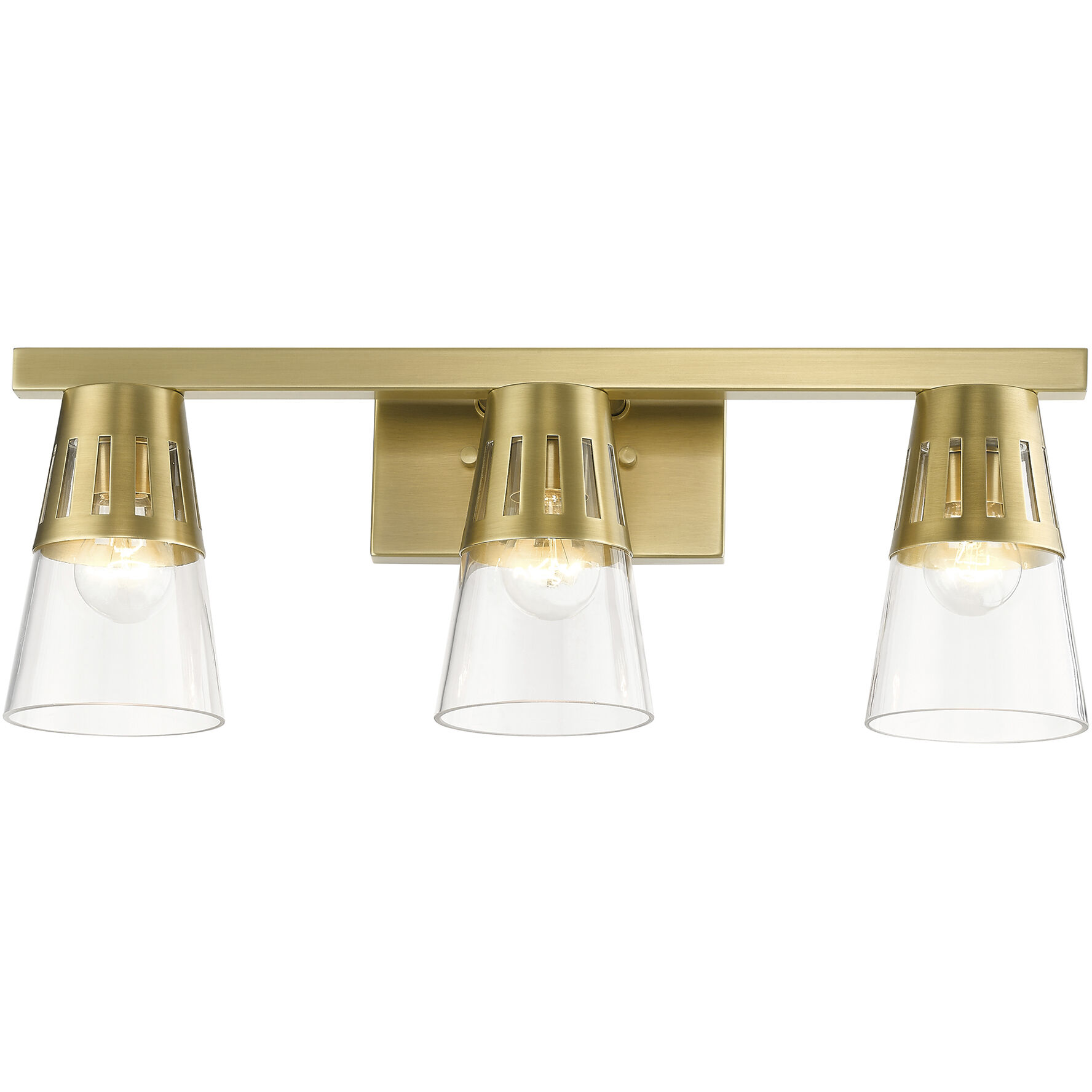 Bennington 3 Light 23.5 inch Natural Brass Vanity Sconce Wall Light