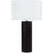 Zara 30.5 inch 150.00 watt Blacken Zinc Table Lamp Portable Light