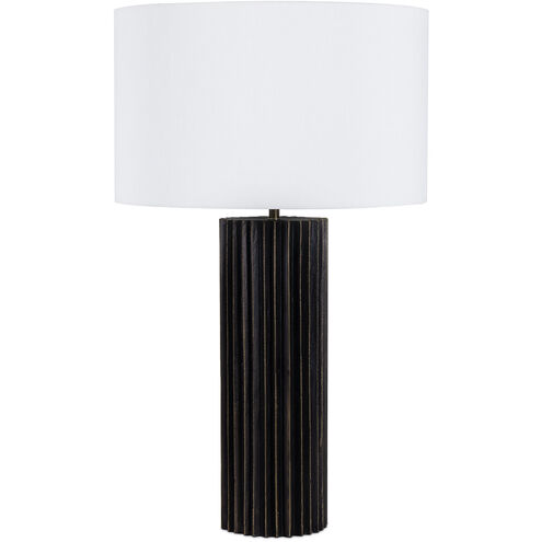 Zara 30.5 inch 150.00 watt Blacken Zinc Table Lamp Portable Light