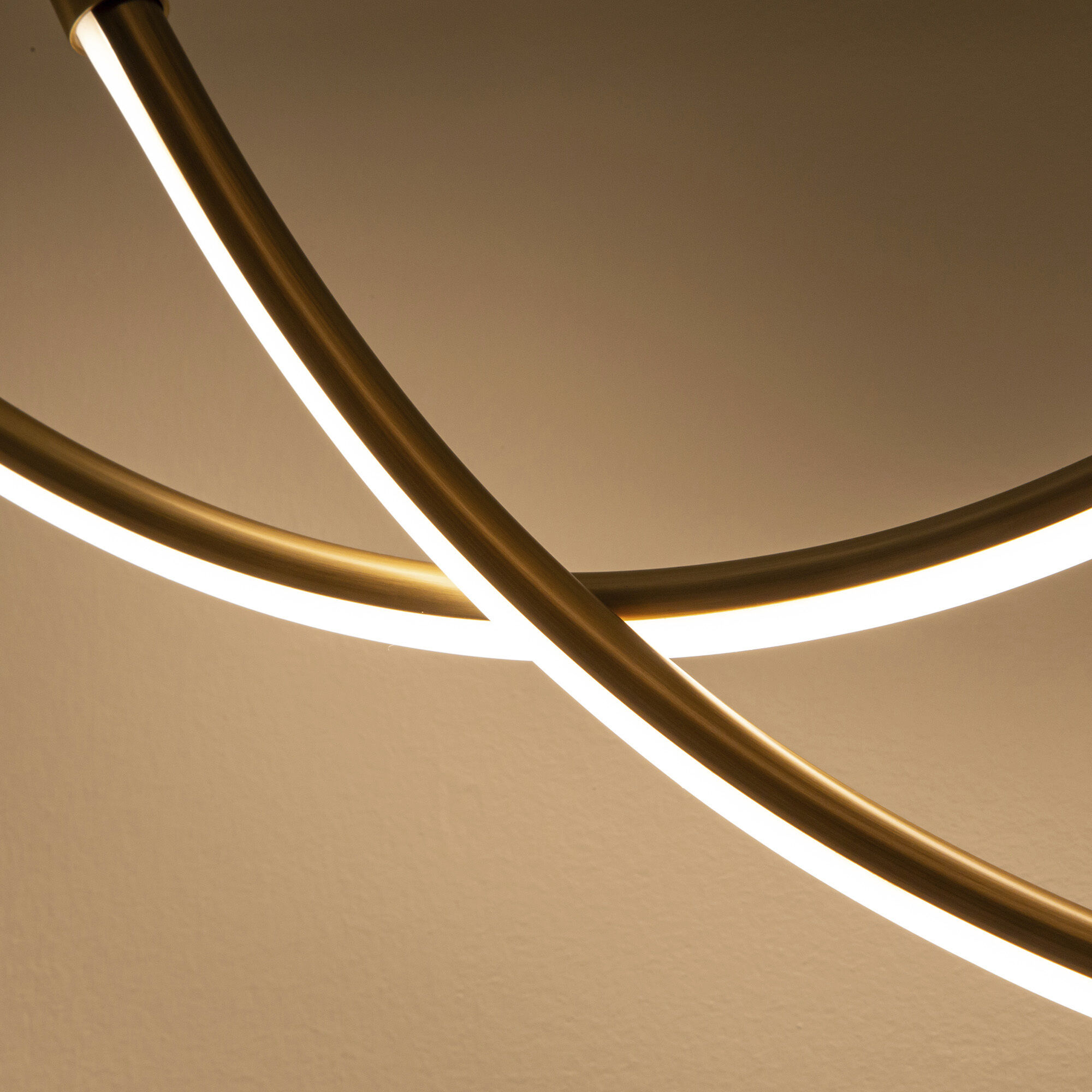 Aryas LED 48 inch Vintage Brass Linear Pendant Ceiling Light