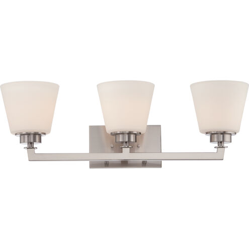 Mobili 3 Light 25 inch Brushed Nickel Vanity Light Wall Light