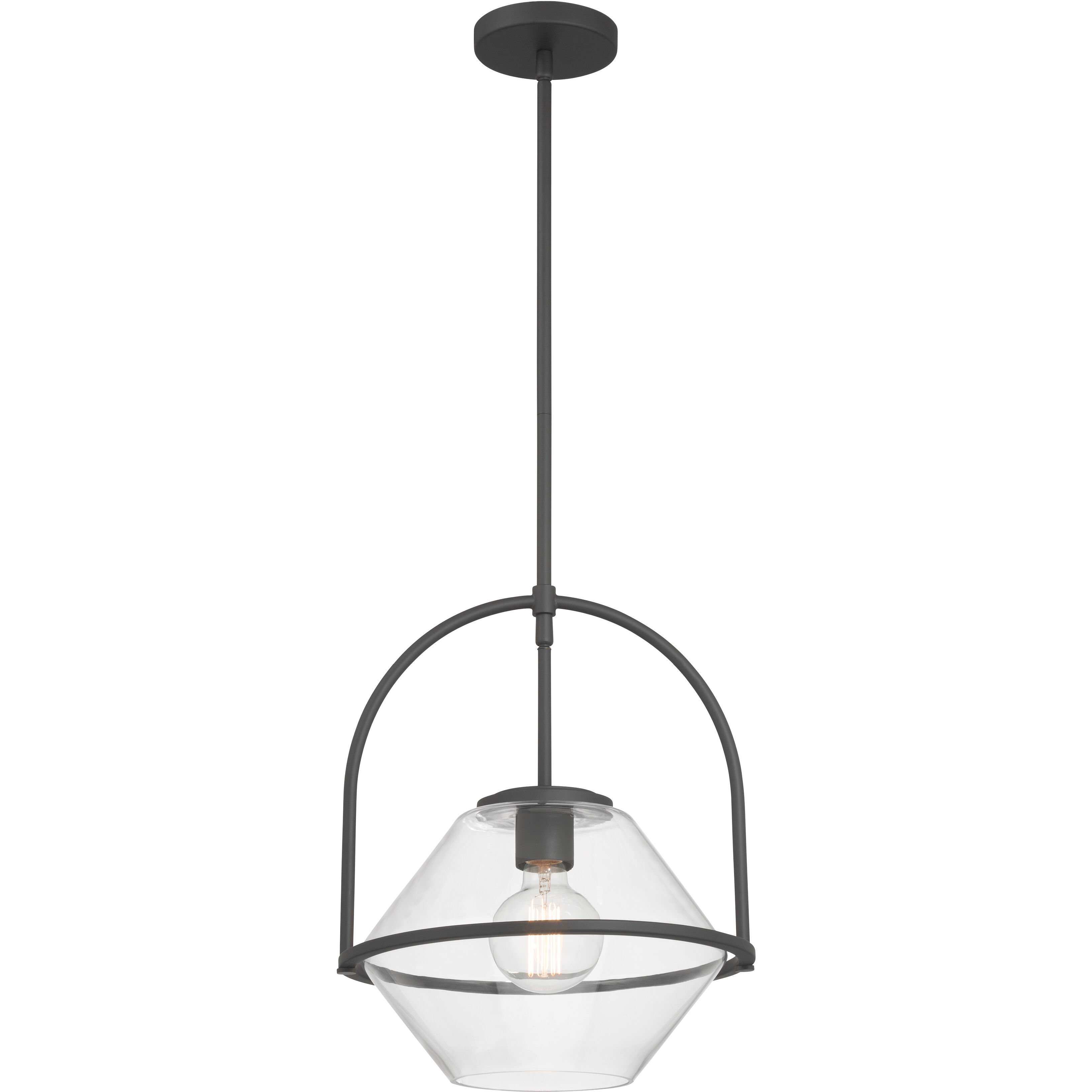 Coralyn 1 Light 13.25 inch Dark Matte Black Pendant Ceiling Light